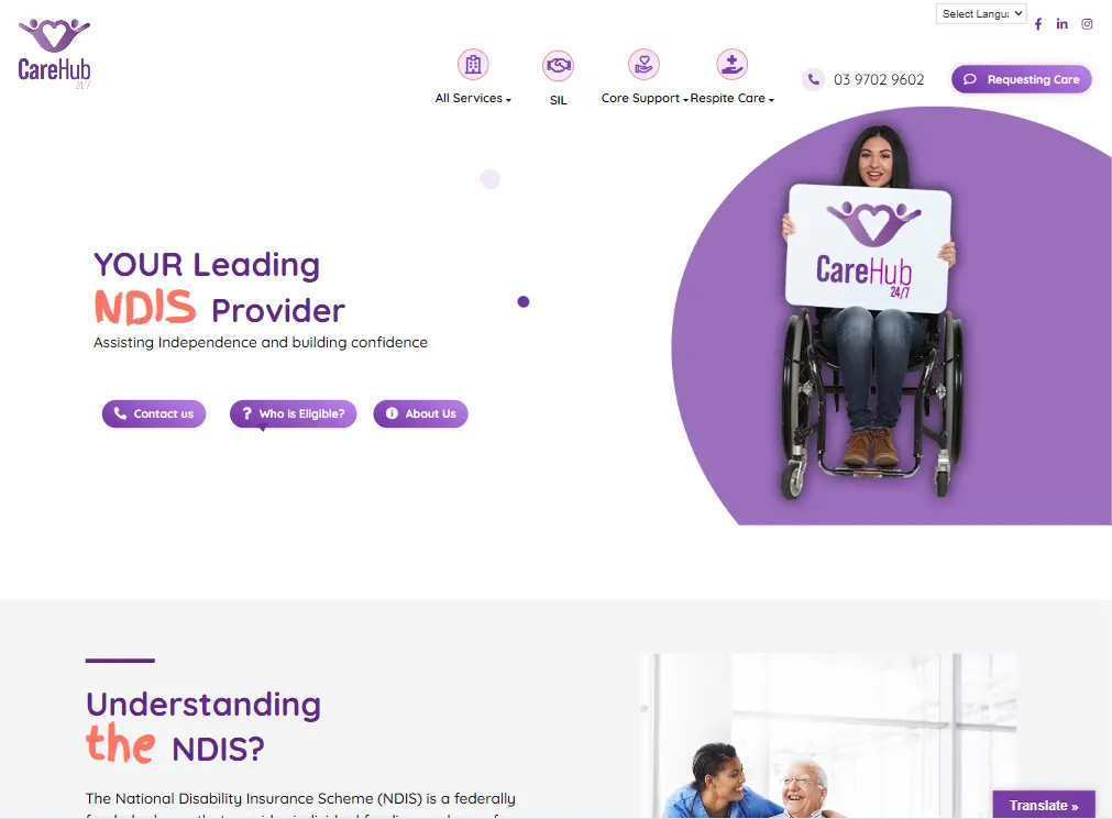 NDIS website carehub