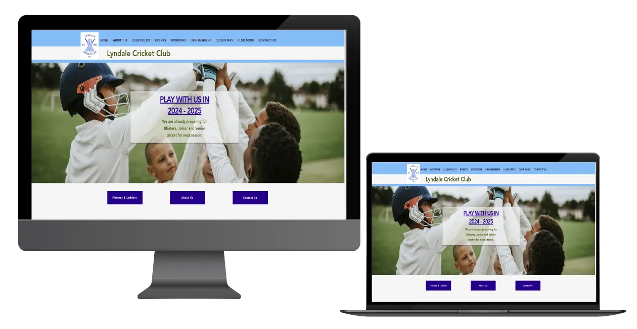 cricket club website
