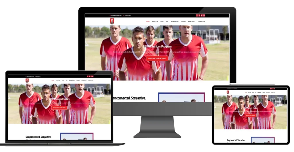 soccer club website