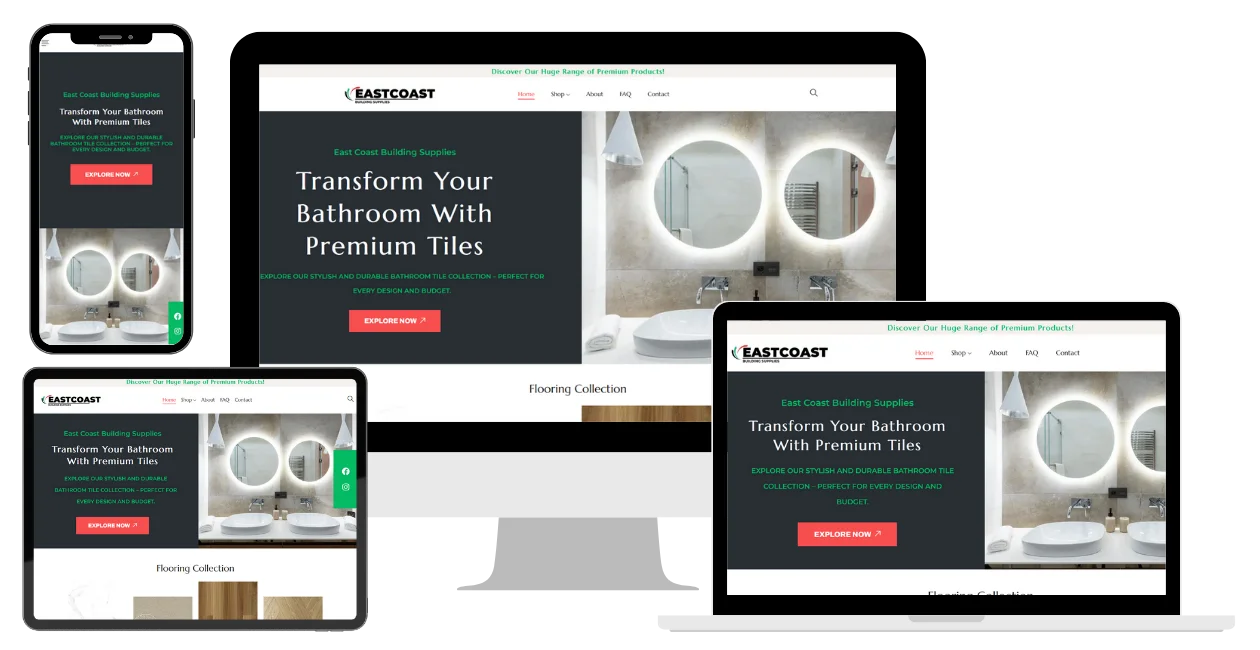 image of construction website design