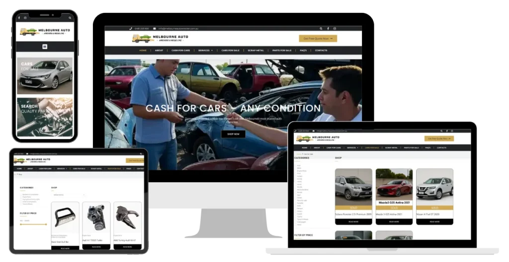 auto repair website design
