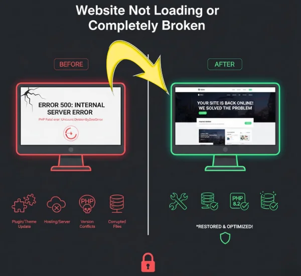 urgent website repairs