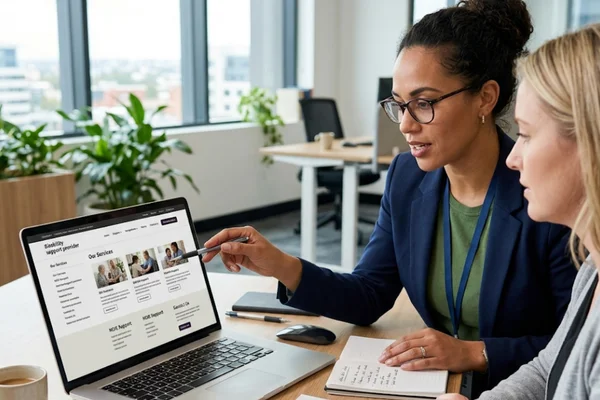 Accessible NDIS website design aligned with WCAG 2.1 guidelines