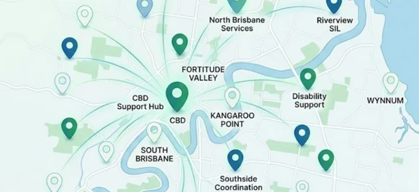 Brisbane NDIS website service areas map