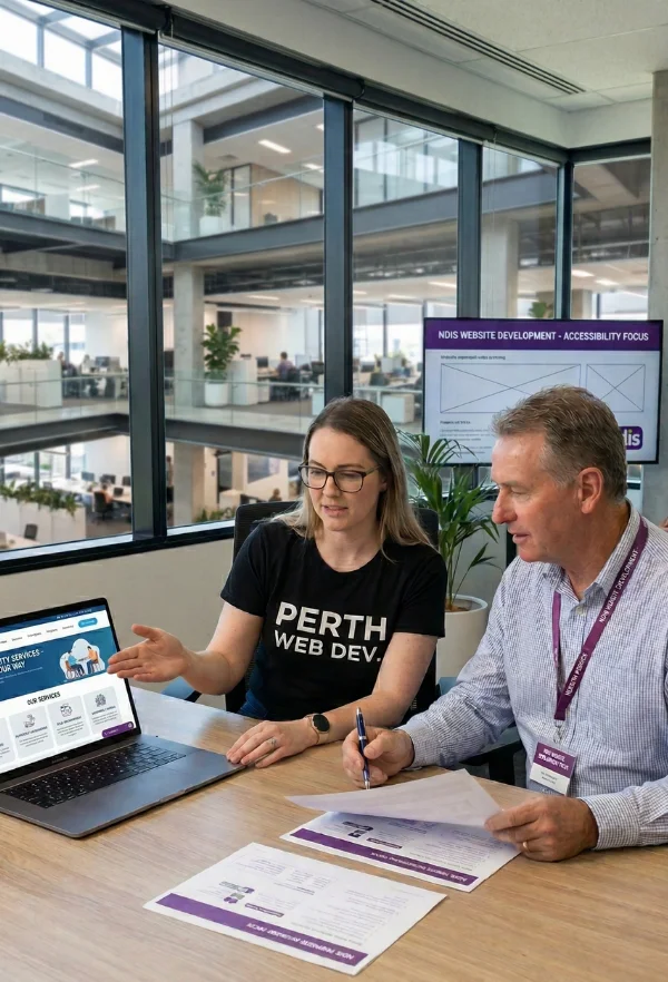 Custom NDIS service website Perth