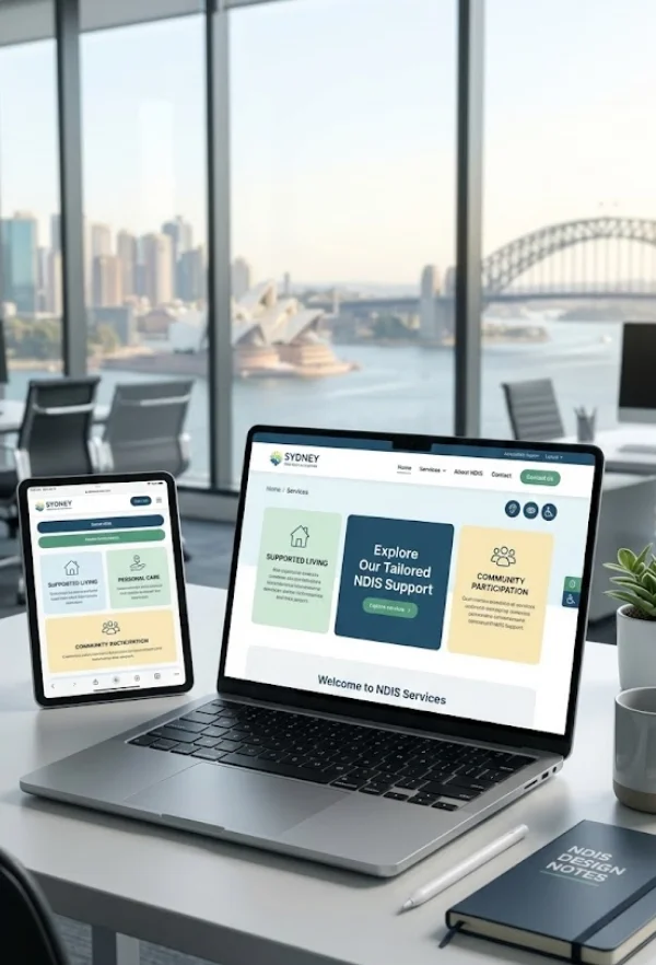 Custom NDIS service website Sydney
