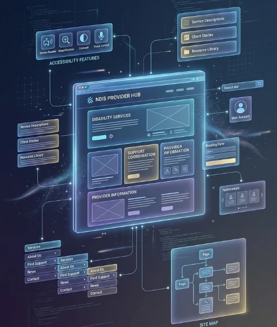 NDIS website development for Melbourne disability providers