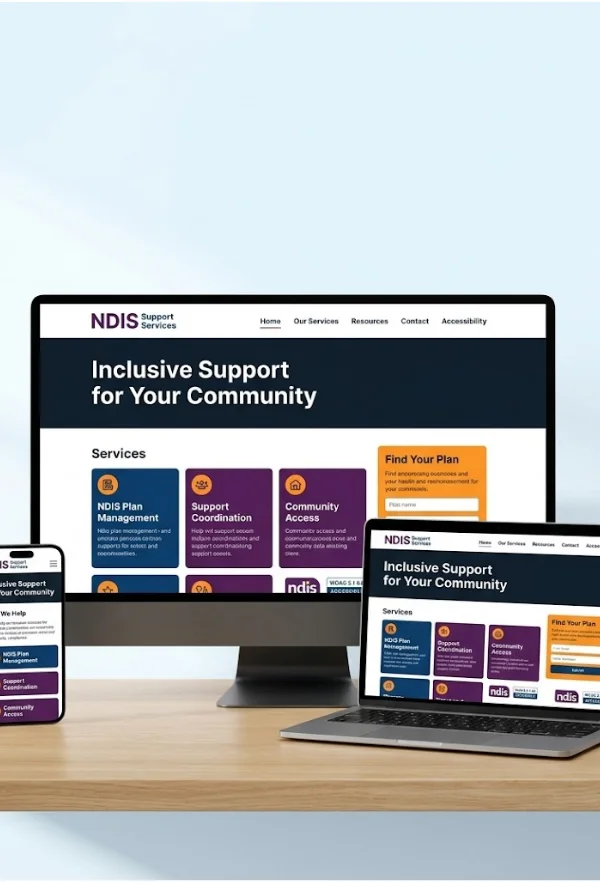 NDIS compliant website design aligned with WCAG 2.1