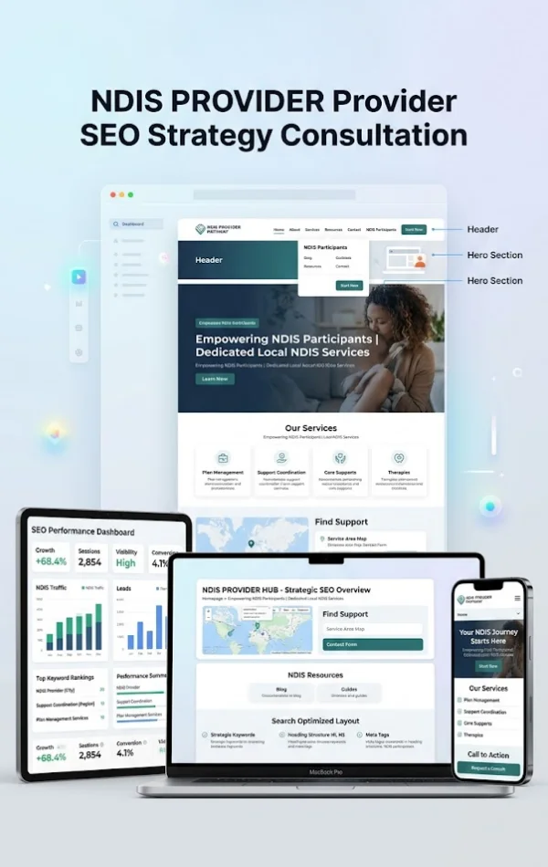 NDIS provider SEO strategy consultation