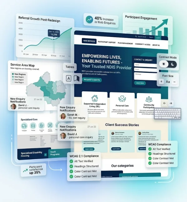 NDIS provider expanding services after website redesign