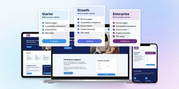 NDIS website packages overview for disability service organisations