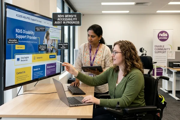 NDIS screen reader accessibility testing