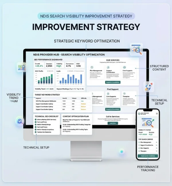 improving search visibility for NDIS provider websites