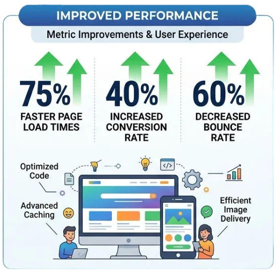 website development case study showing improved performance and scalable website architecture