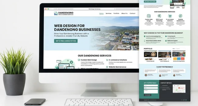 Web design Dandenong — local coverage across Dandenong and south east Melbourne suburbs