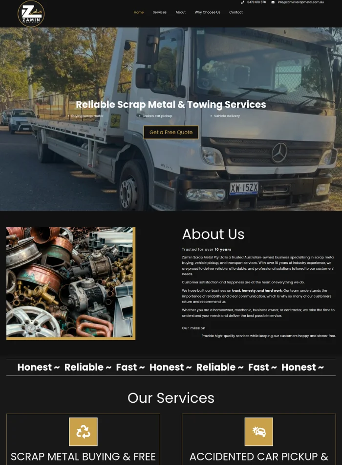 Web design Dandenong — professional website example for Dandenong local businesses