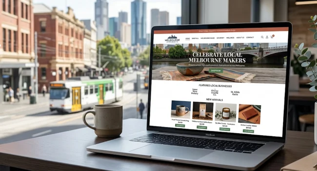eCommerce website design Melbourne — responsive online store example for local businesses
