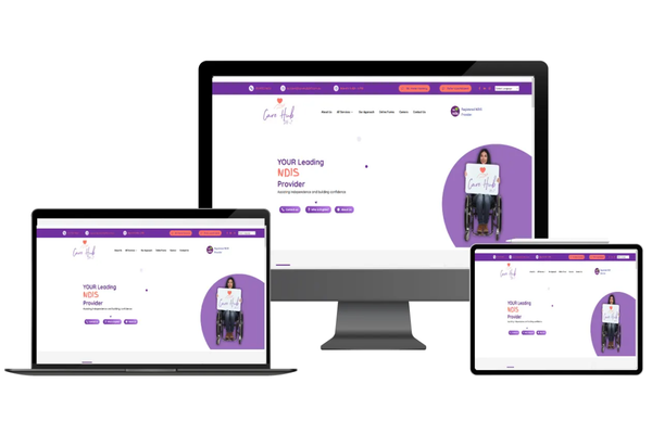 Care Hub 24/7 NDIS provider website design Melbourne
