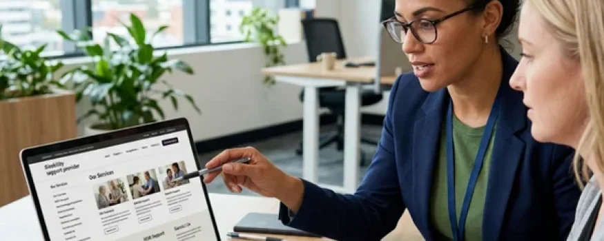 NDIS website accessibility audit for disability support provider