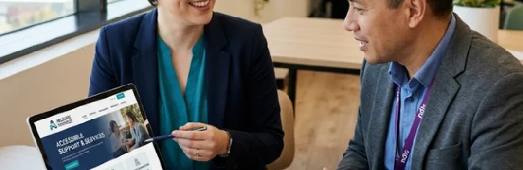 NDIS website accessibility design consultation with disability provider