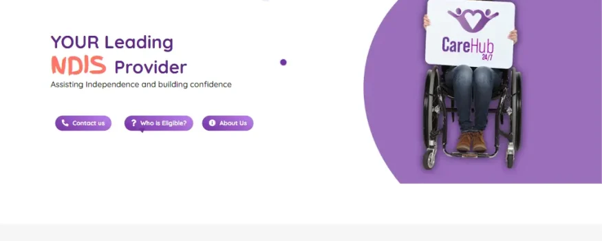 NDIS provider website design example