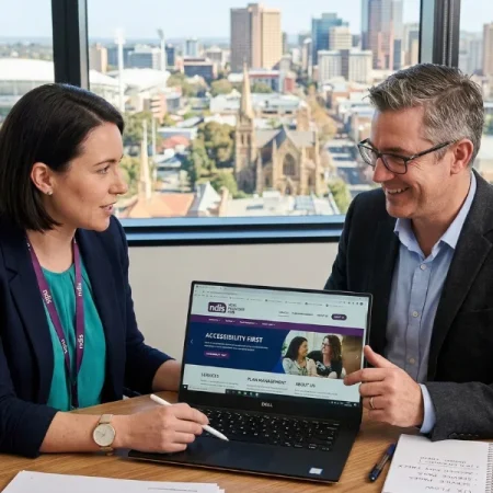 NDIS website developer Adelaide working with disability provider